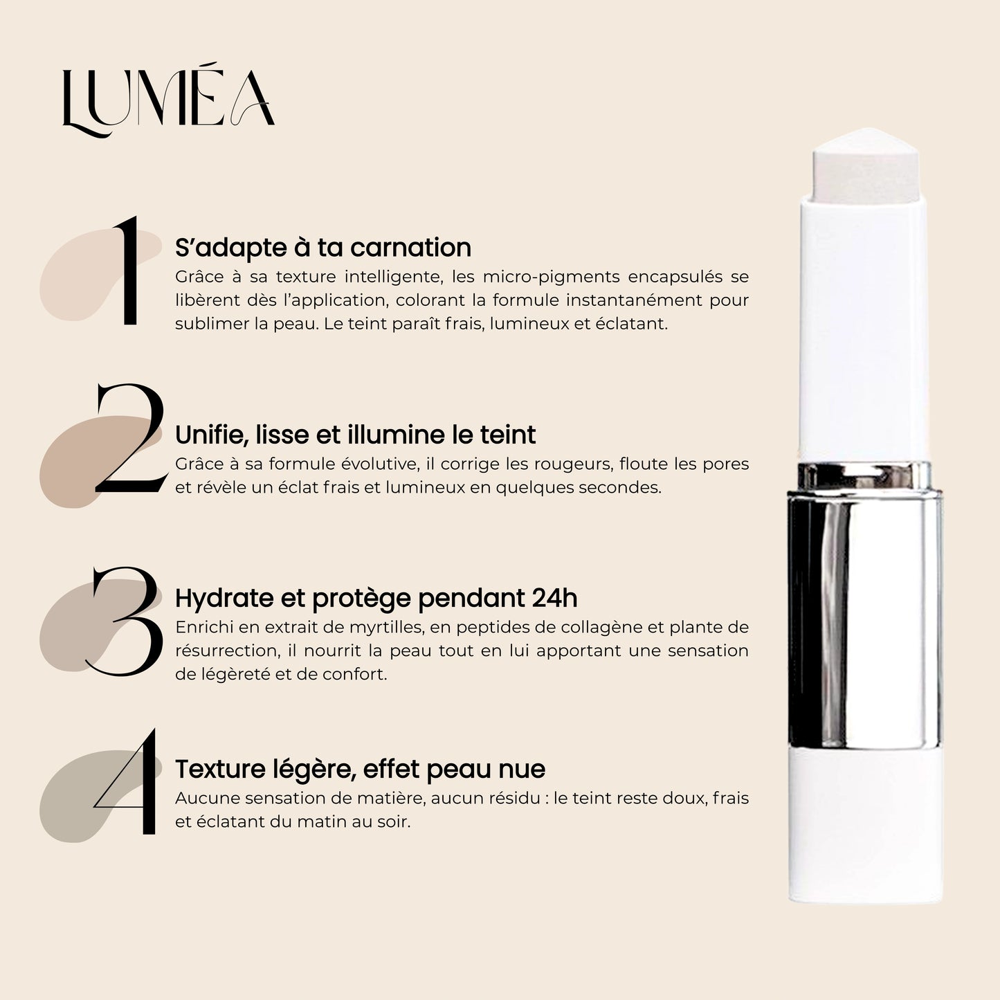 Luméa Éclat Adaptatif — Fond de teint adaptatif, léger et hydratant.